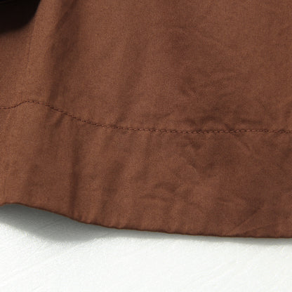 WASHED COTTON SATIN SKIRT