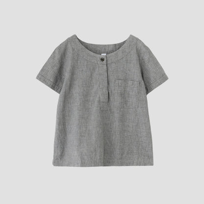 COTTON LINEN  SHIRT