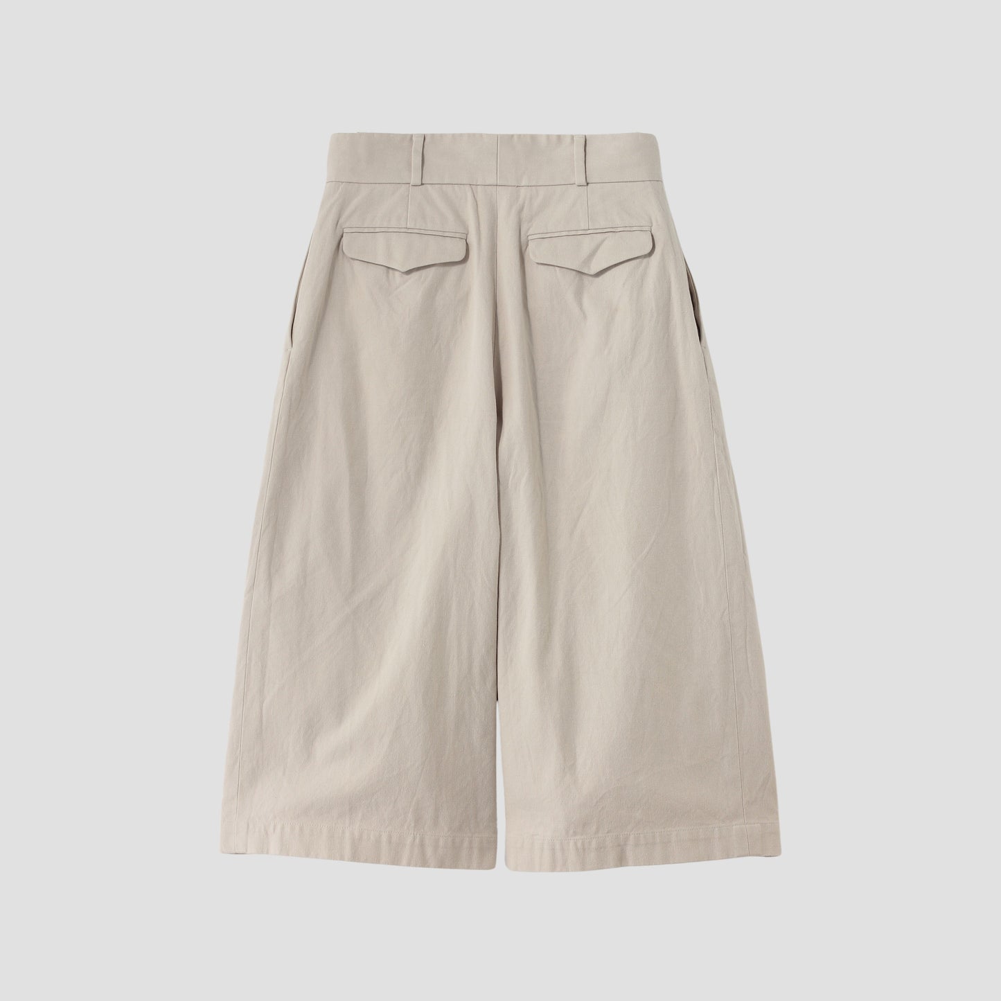 YARN DYE HEAVY COTTON TWILL TROUSERS