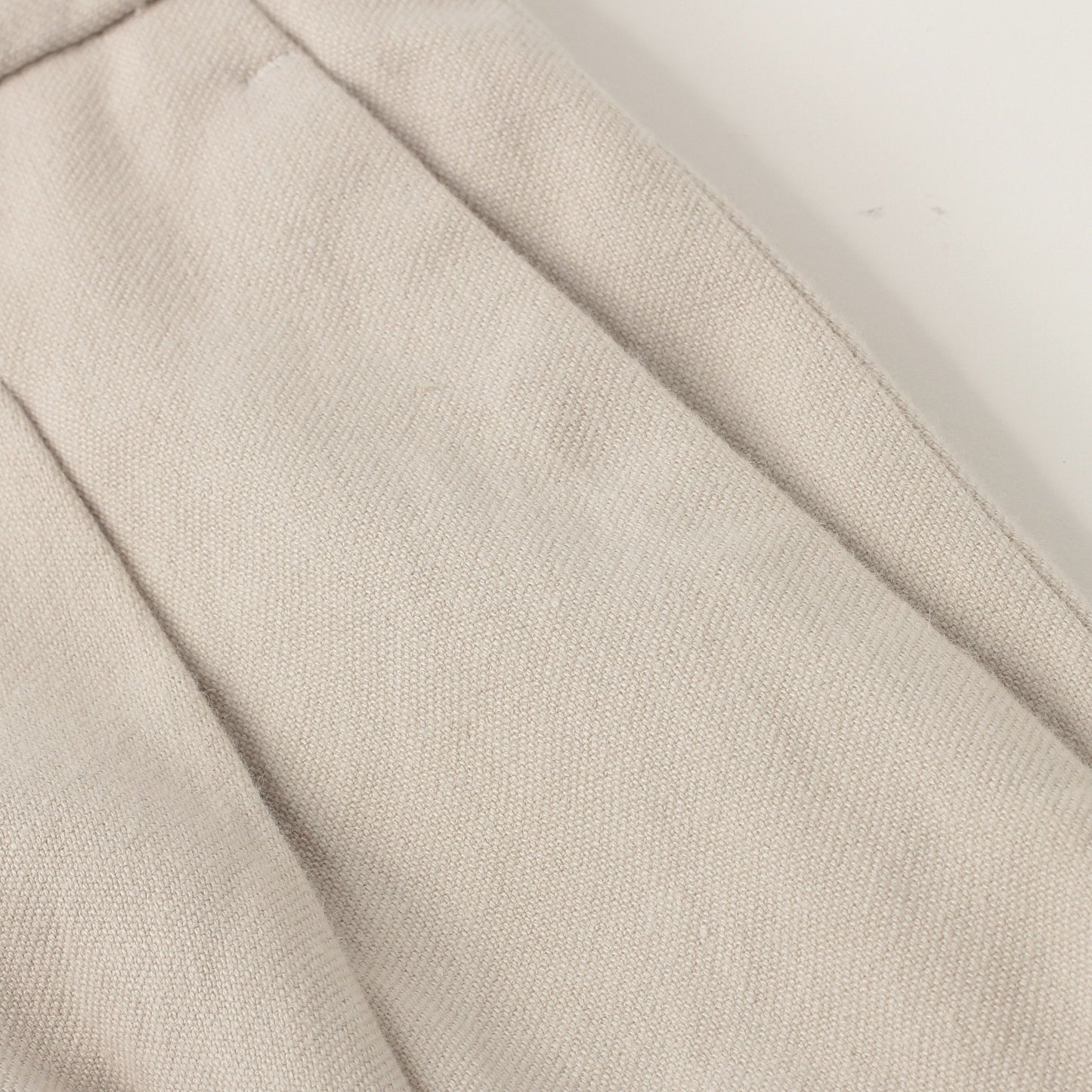 YARN DYE HEAVY COTTON TWILL TROUSERS
