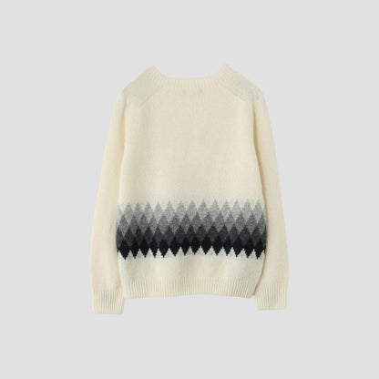 BANDED FAIRISLE KNIT