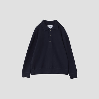 WOOL COTTON RIB TOP JERSEY