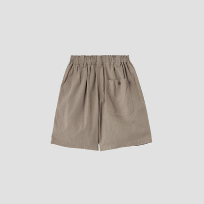 FADED LINEN COTTON PLAINWEAVE TROUSERS