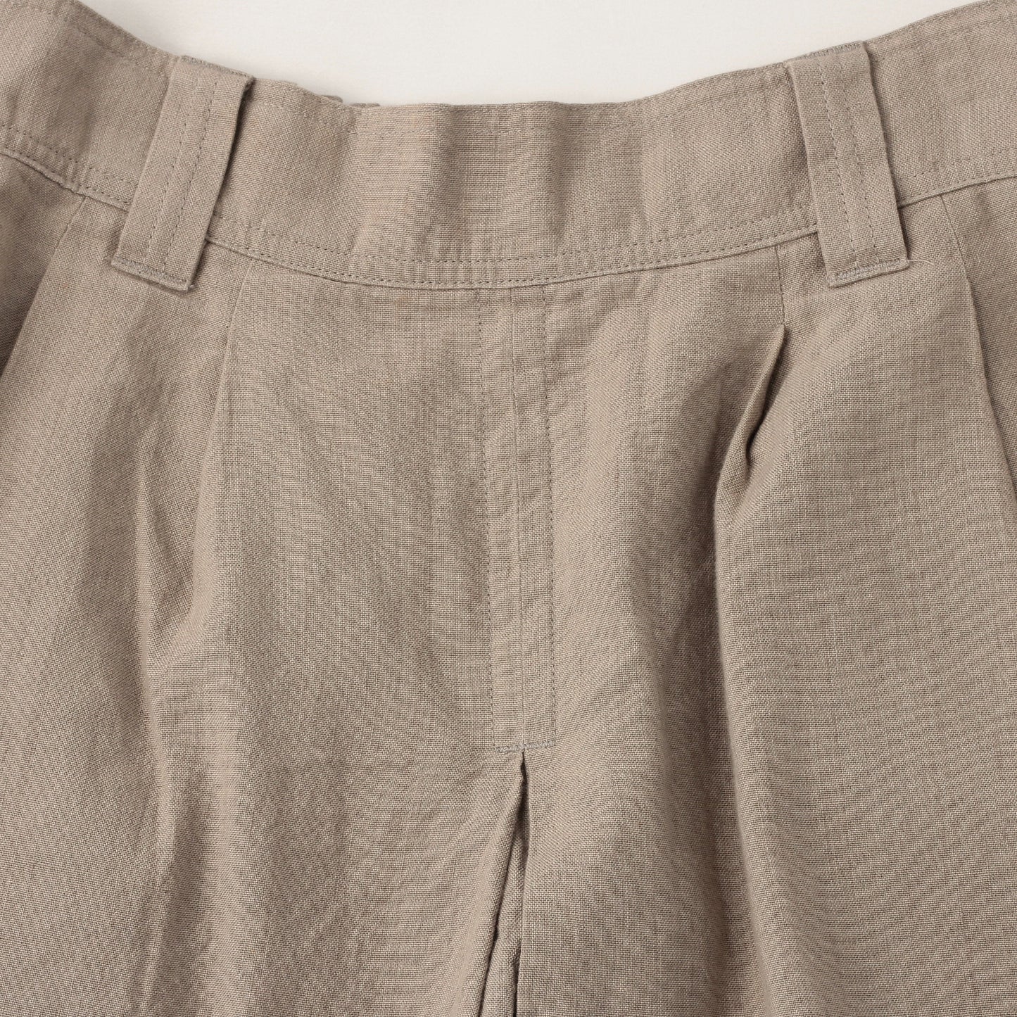 FADED LINEN COTTON PLAINWEAVE TROUSERS