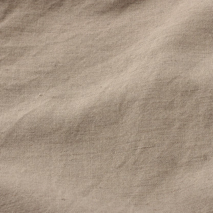 FADED LINEN COTTON PLAINWEAVE TROUSERS