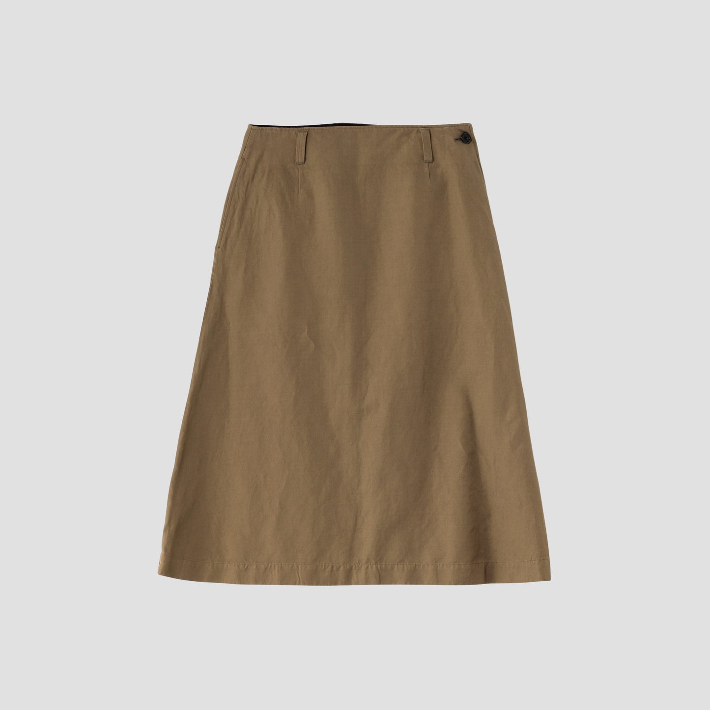 COTTON LINEN TWILL SKIRT