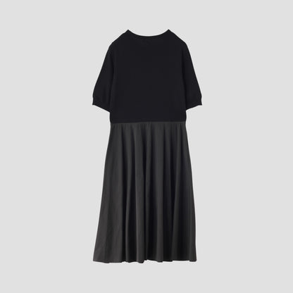 COTTON SILK POPLIN DRESS