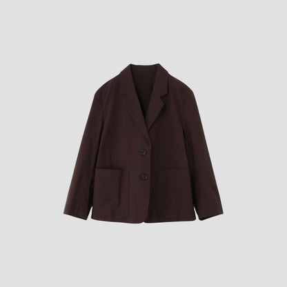 MATT COTTON SILK POPLIN JACKET
