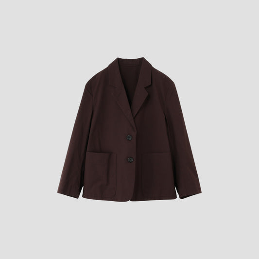 MATT COTTON SILK POPLIN JACKET