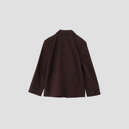 MATT COTTON SILK POPLIN JACKET