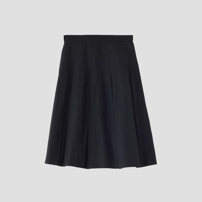 WOOL LINEN POPLIN SKIRT