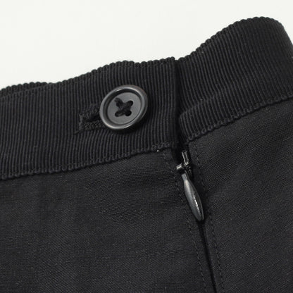 WOOL LINEN POPLIN SKIRT