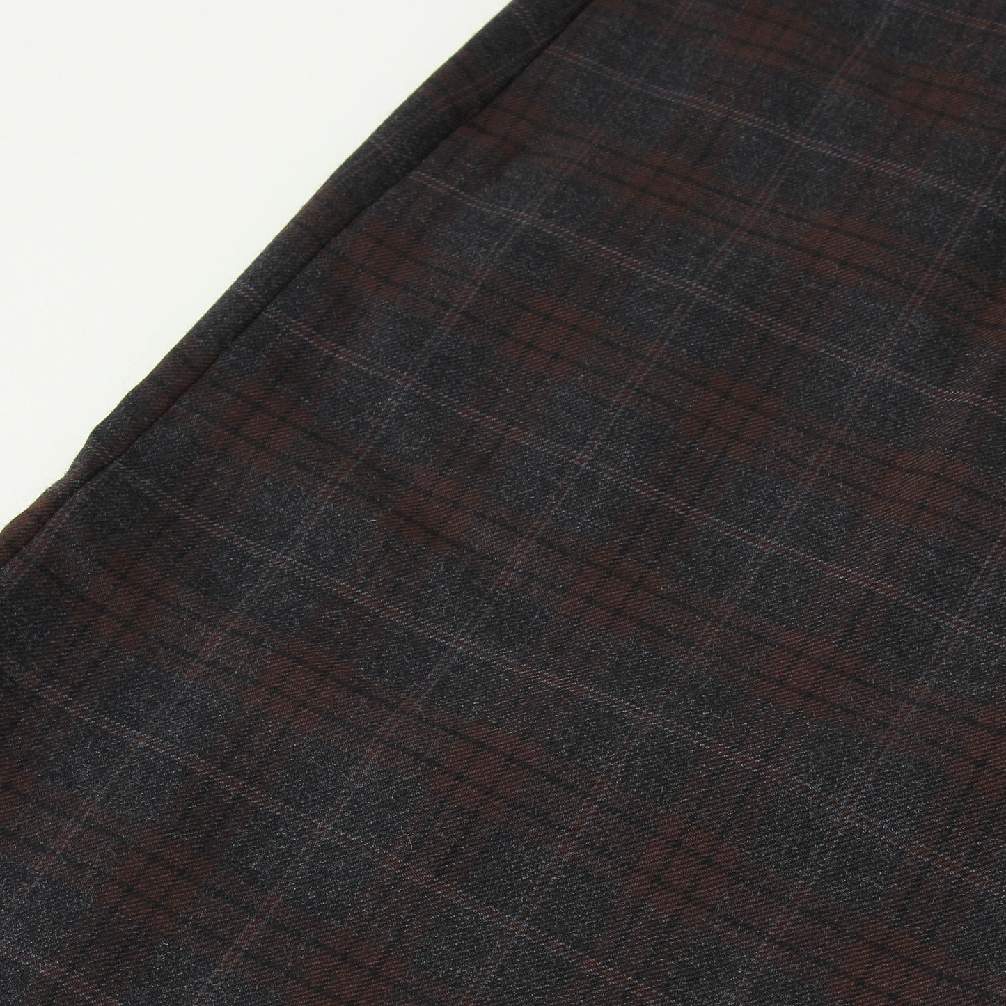 PLAID WOOL SKIRT