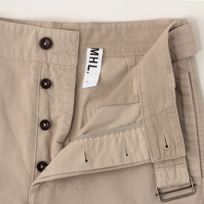 BRUSHED COTTON TWILL TROUSERS