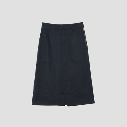 ORGANIC COTTON GABERDINE SKIRT