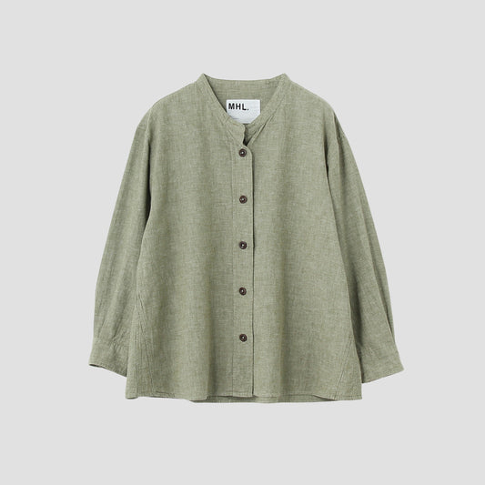 COTTON LINEN CHAMBRAY SHIRT