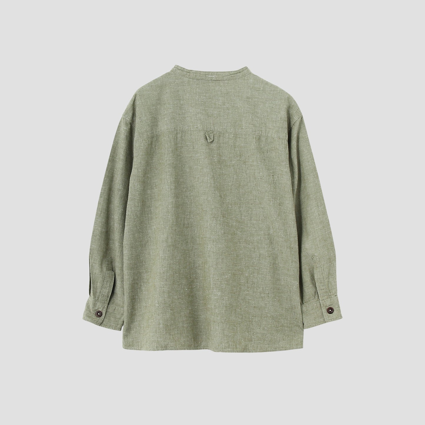 COTTON LINEN CHAMBRAY SHIRT