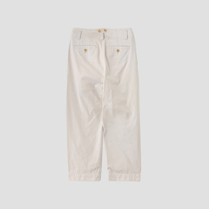 DENSE COTTON TWILL TROUSERS