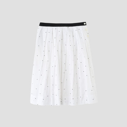 SPOT PRINT BATISTE SKIRT