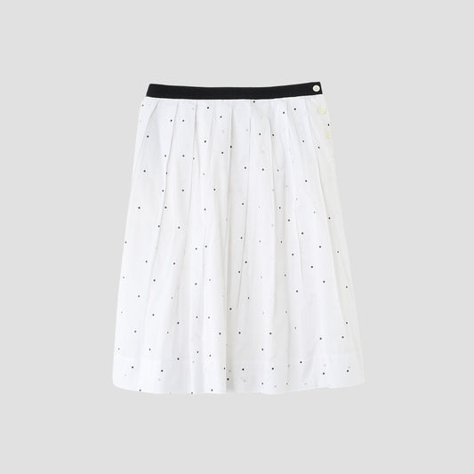 SPOT PRINT BATISTE SKIRT