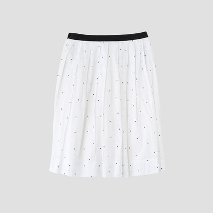 SPOT PRINT BATISTE SKIRT