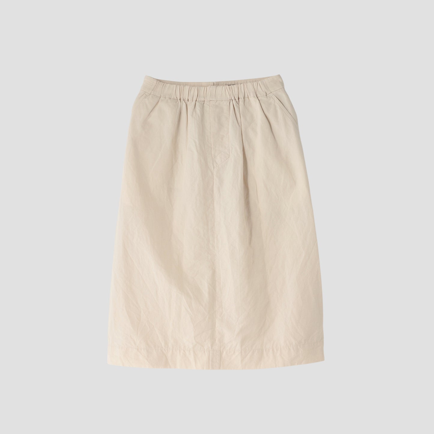 PLAIN WEAVE COTTON LINEN SKIRT