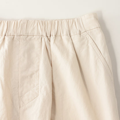 PLAIN WEAVE COTTON LINEN SKIRT