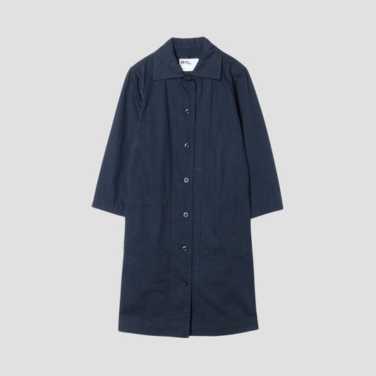 YARN DYE COTTON TWILL DRESS