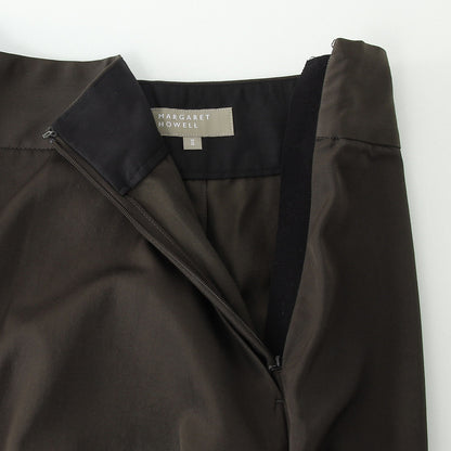 GLAZED COTTON CUPRA SKIRT