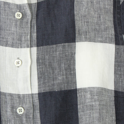 LARGE CHECK LINEN SHIRT