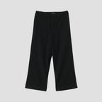 WOOL LINEN PINSTRIPE TROUSERS