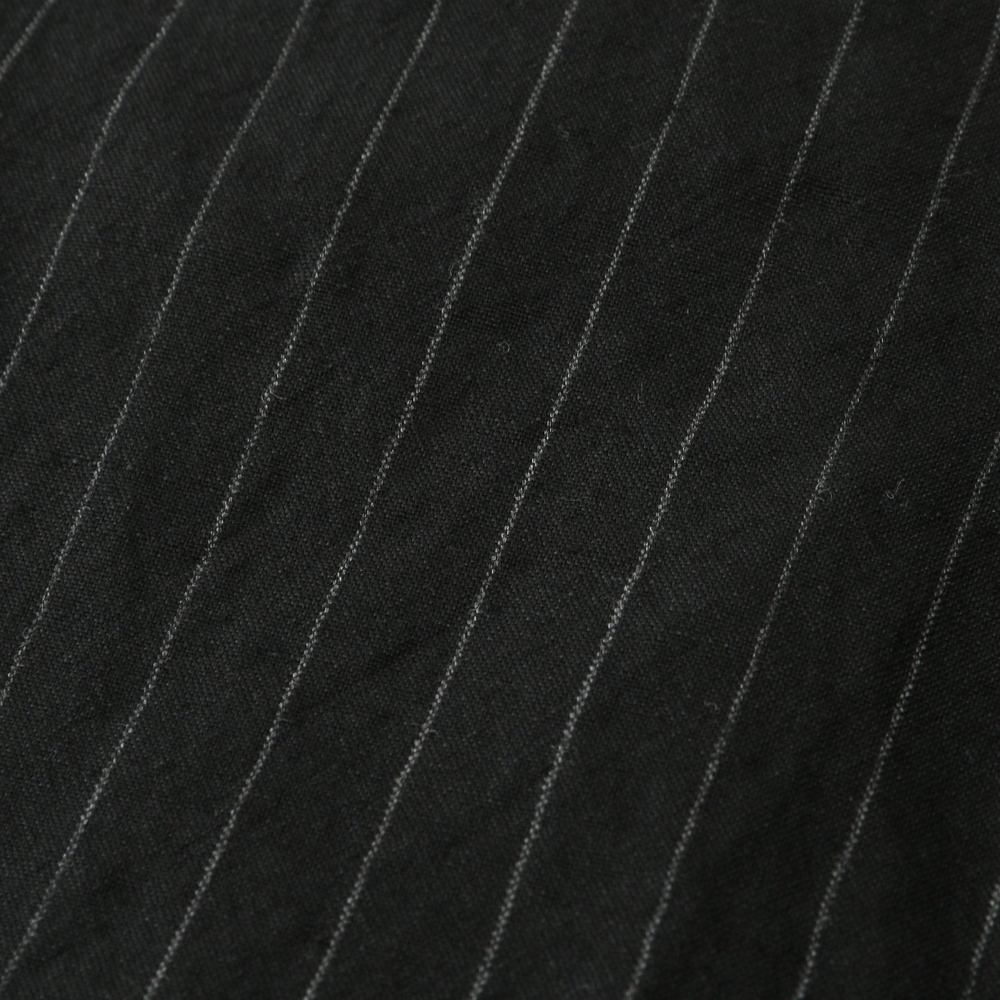 WOOL LINEN PINSTRIPE TROUSERS