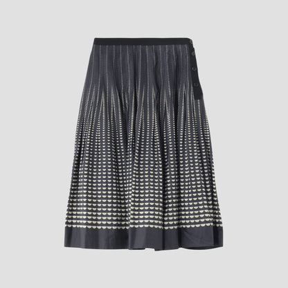 HALF MOON COTTON SKIRT