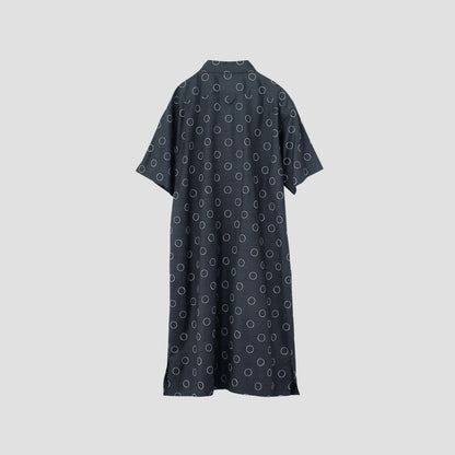 OUTLINE SPOT SILK DRESS
