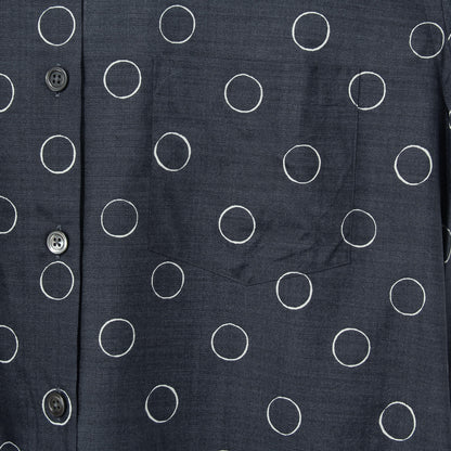 OUTLINE SPOT SILK DRESS