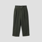 BRUSHED COTTON LINEN TROUSERS
