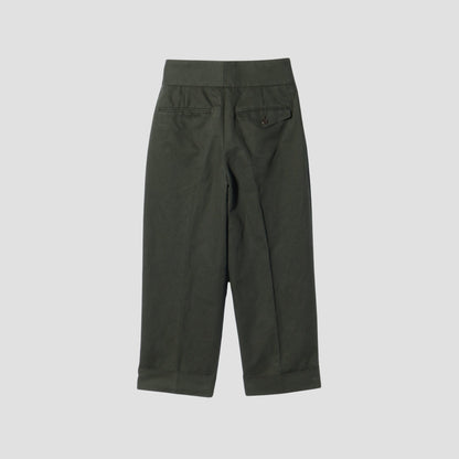 BRUSHED COTTON LINEN TROUSERS