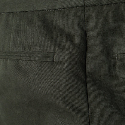 BRUSHED COTTON LINEN TROUSERS