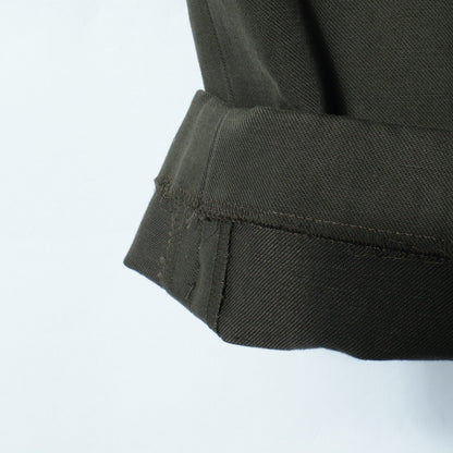 BRUSHED COTTON LINEN TROUSERS