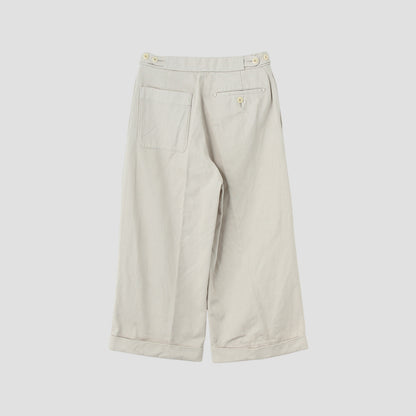 RAISED COTTON DRILL TROUSERS