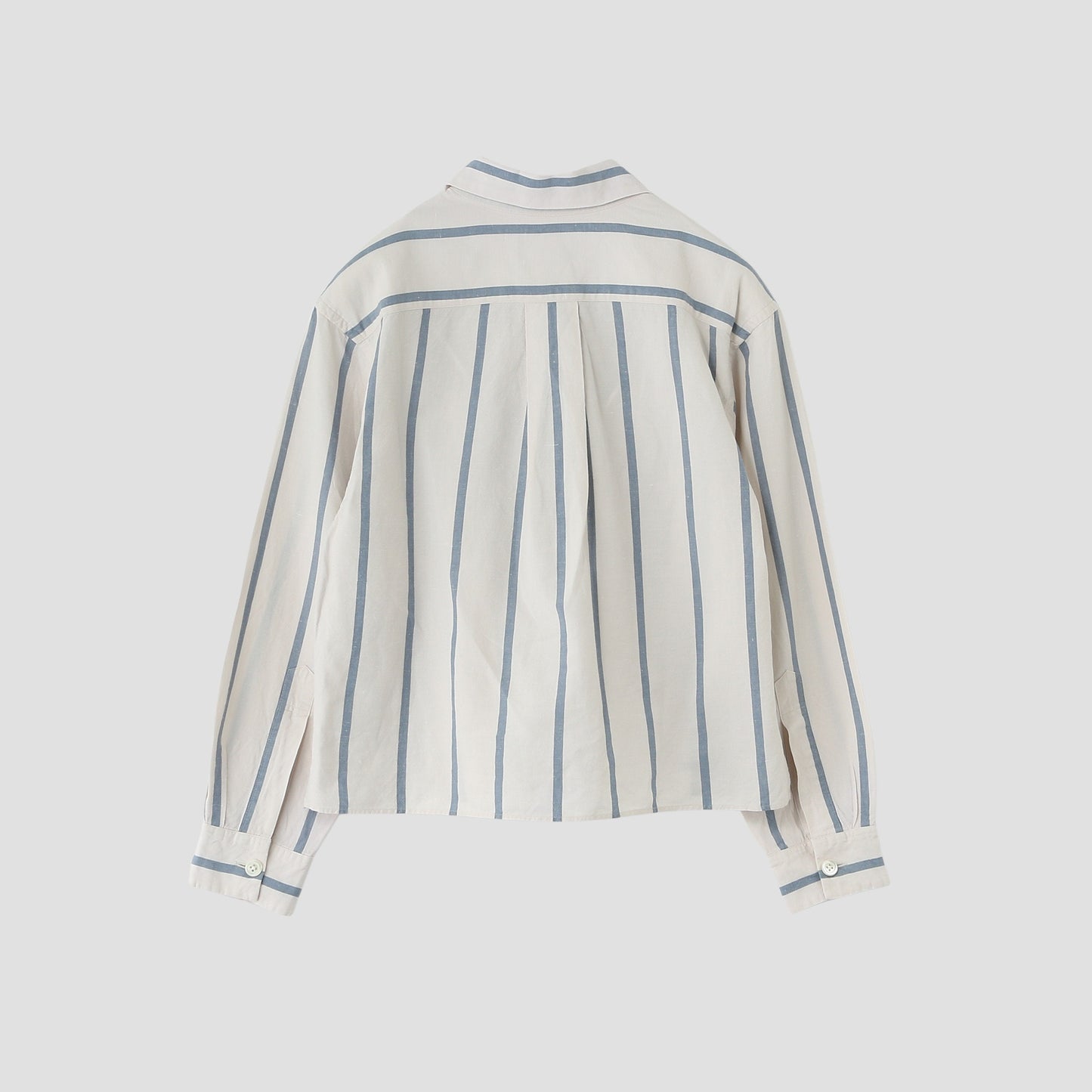 BOLD STRIPE COTTON LINEN SHIRT