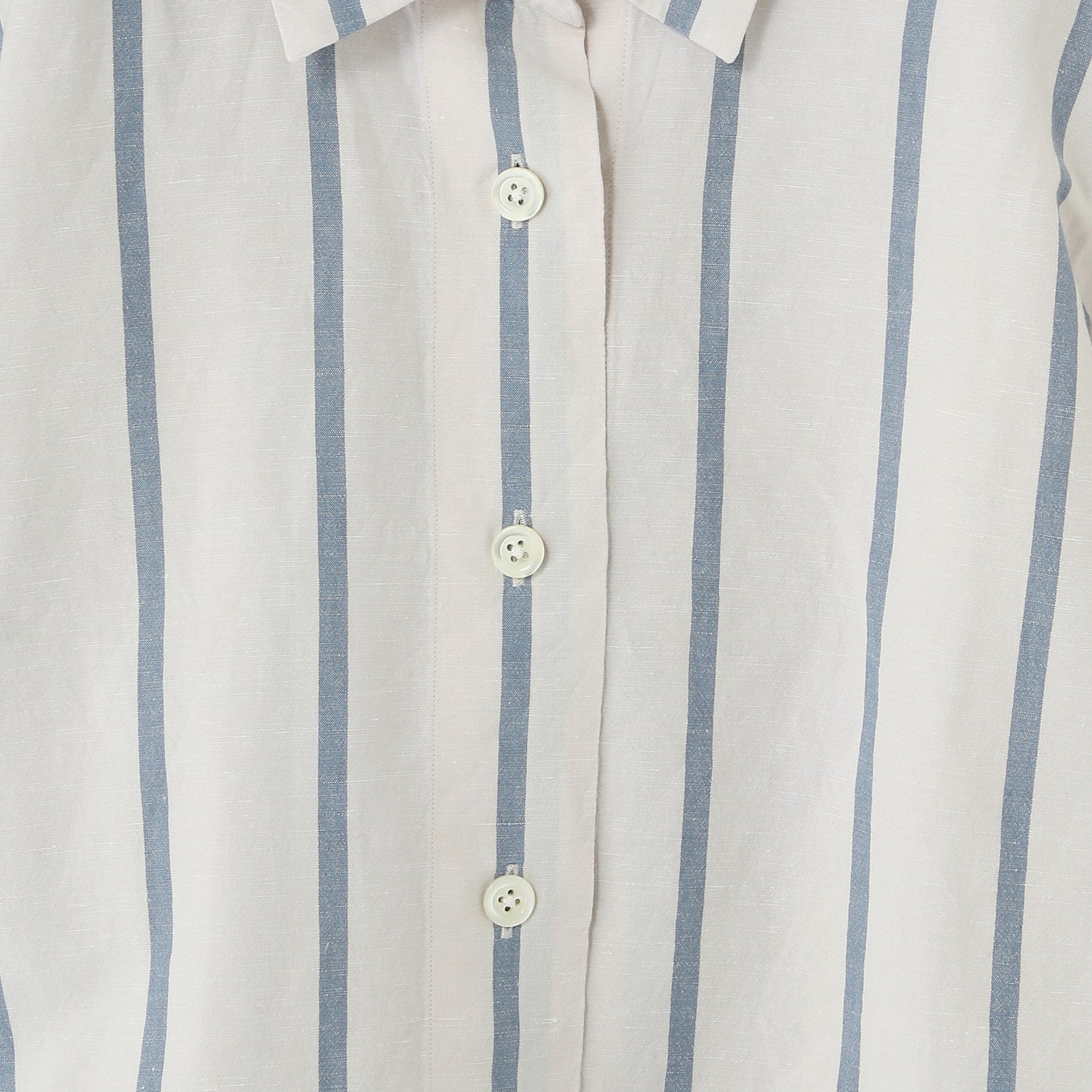 BOLD STRIPE COTTON LINEN SHIRT