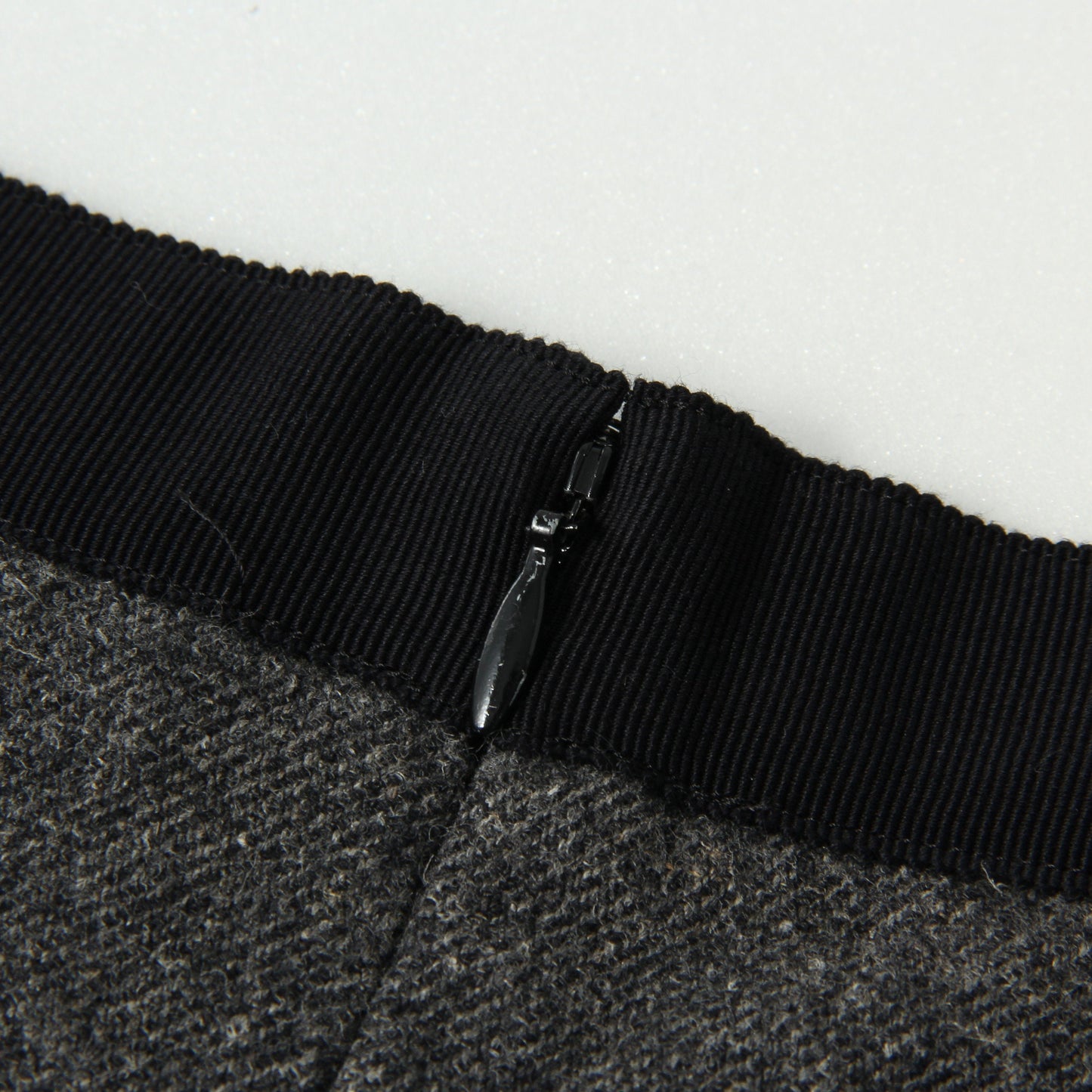WOOL LINEN TWEED SKIRT
