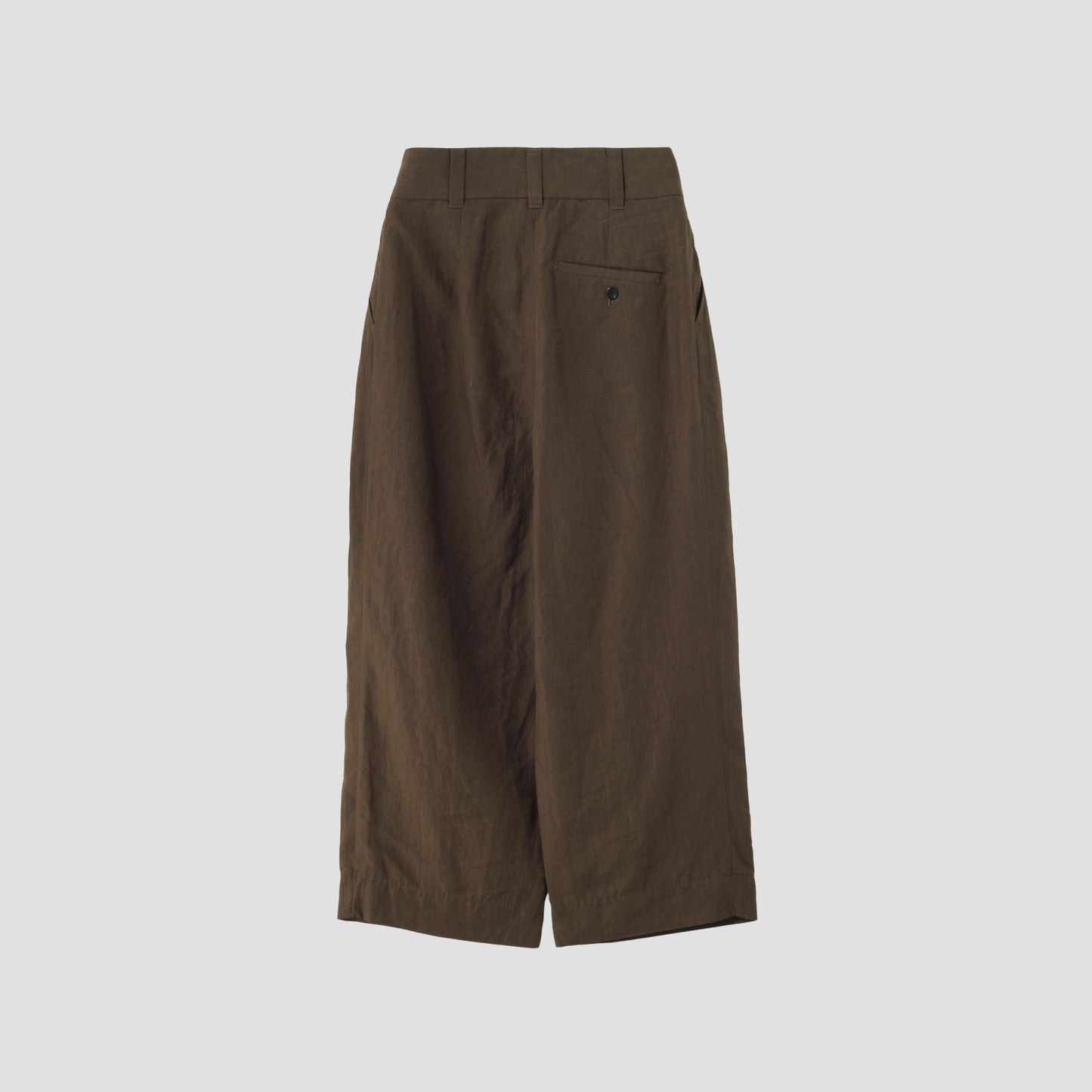 DENSE FINE LINEN POPLIN TROUSERS