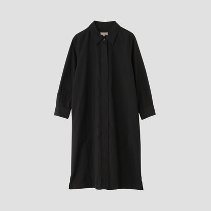 SILK COTTON POPLIN DRESS