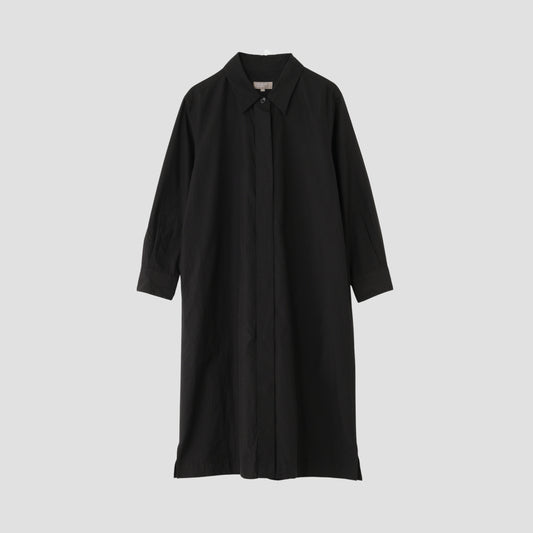 SILK COTTON POPLIN DRESS