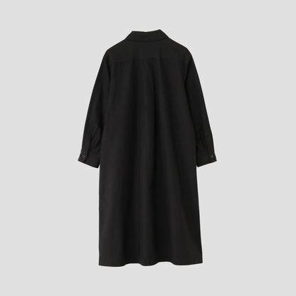 SILK COTTON POPLIN DRESS