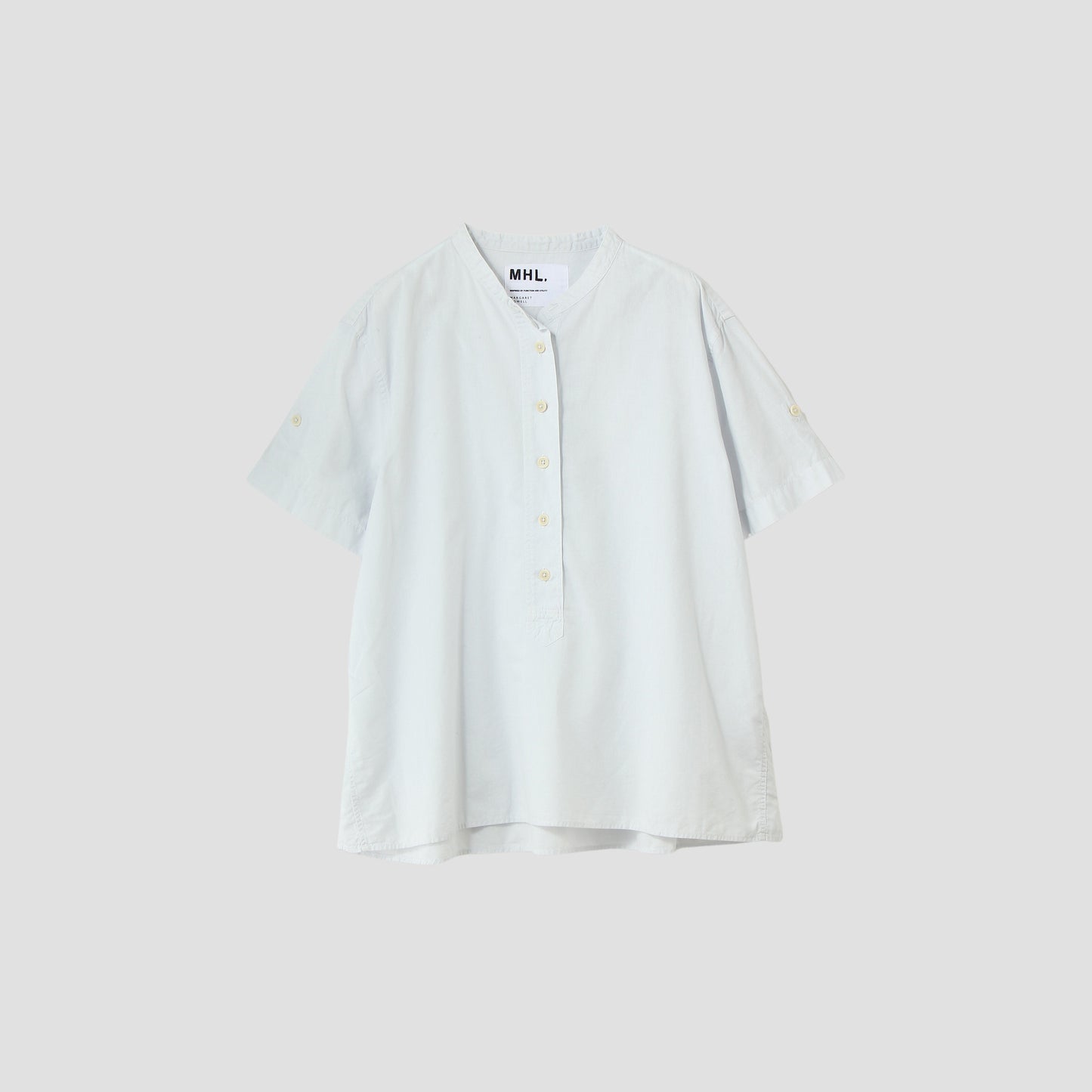GARMENT DYE COTTON LINEN SHIRT