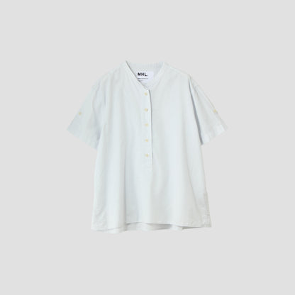 GARMENT DYE COTTON LINEN SHIRT