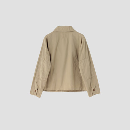 COMPACT COTTON POPLIN BLOUSON